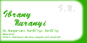 ibrany muranyi business card